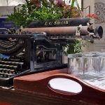 Historic „L. C. Smith & Corona Typewriters Inc. 14 inch“ as decoration in Hotel Mercure Bristol Grand (The Grand), Broad