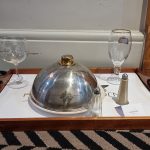 Seen at night on the floor in a corridor of the Mercure Bristol Grand Hotel, Broad Street, Bristol, unspoken: „Party's