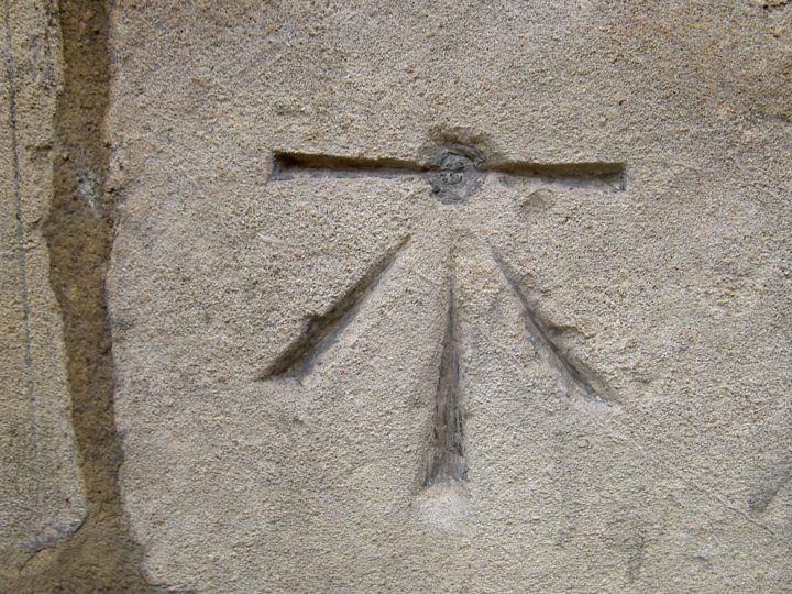 Bolt mark in the wall of St John on the Wall 
