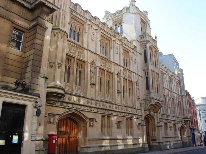 Bristol Guildhall. Now used as a County Court.