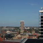 A picture of Castle Park View from the Trenchard Street car park in Bristol, England.