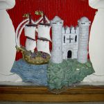 City crest in the Guildhall