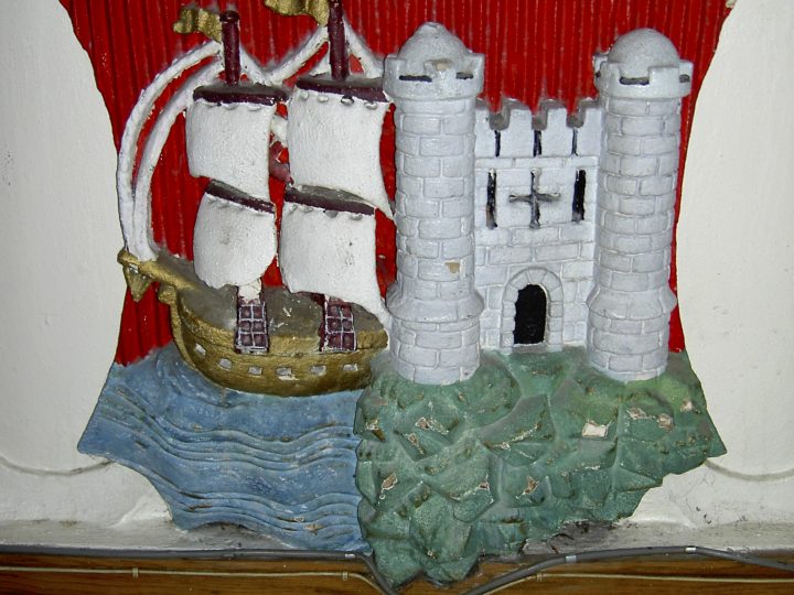 City crest in the Guildhall