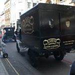 A picture from a public filming for the Doctor Who special The Giggle in Bristol, United Kingdom. This picture is