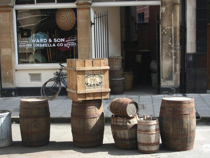 A picture from a public filming for the Doctor Who special The Giggle in Bristol, United Kingdom. In this picture