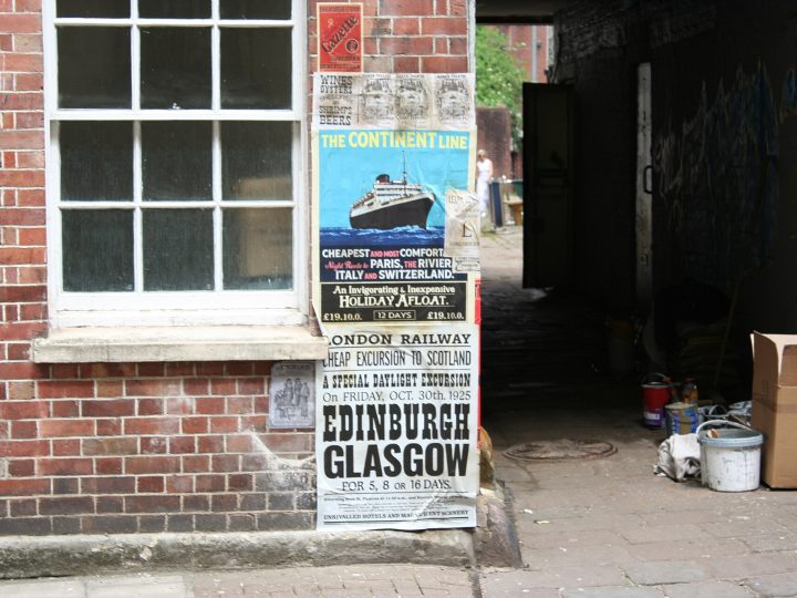A picture from a public filming for the Doctor Who special The Giggle in Bristol, United Kingdom. This picture depicts