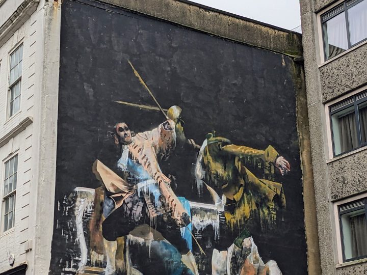 Street art on Broad Street, Bristol