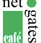 The NetGates Café logo from its 1998 website